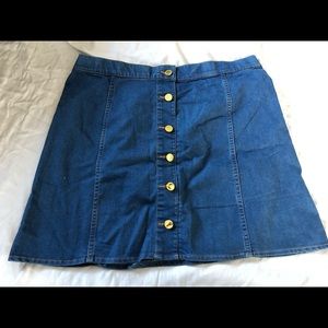 NWOT C Wonder Denim Skirt